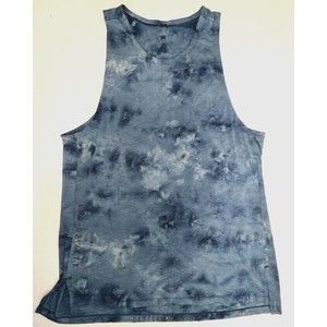 Lululemon Always Agile Tank Top Size S Diamond Dye True Navy Chambray DYTN 00408